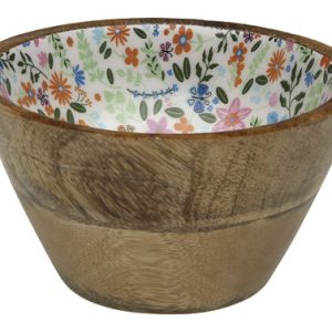 BOL MADERA DECORADO FLOWERS7x1
