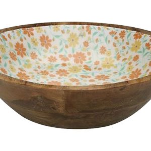 ENSALADERA MADERA DE ESMALTADA