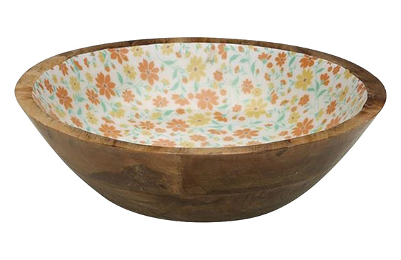 ENSALADERA MADERA DE ESMALTADA