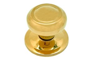 POMO PUERTA FIJO 70MM ARO PVD