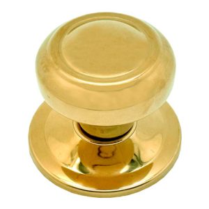 POMO PUERTA FIJO 70MM ARO PVD