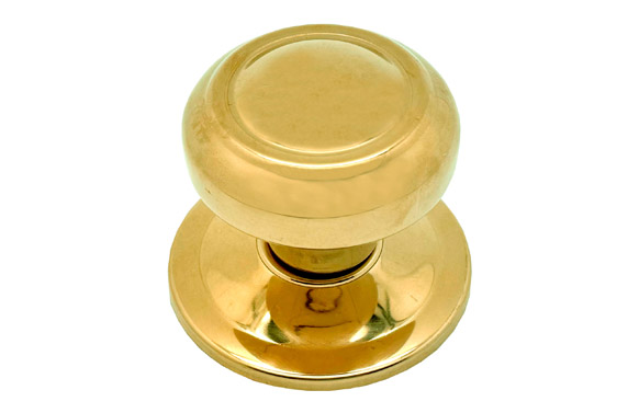 POMO PUERTA FIJO 70MM ARO PVD