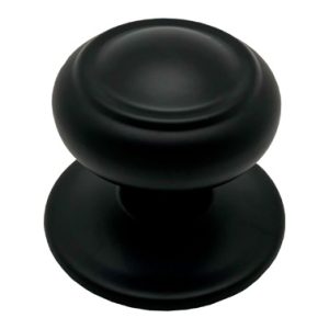 POMO PUERTA FIJO 70MM ARO NEGR