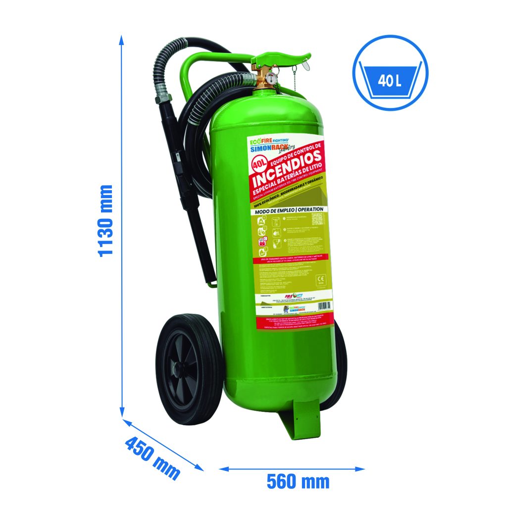 CARRO EXTINTOR ECOFIRE 40L VER