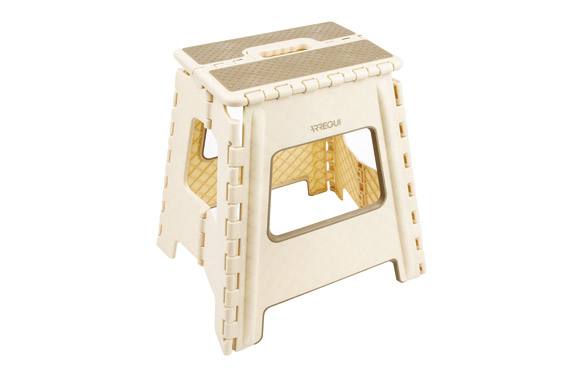 TABURETE PLEGABLE BEIGE 29X22X