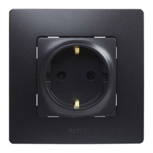 BASE ENCHUFE 2P+T EMP. NEGRO S