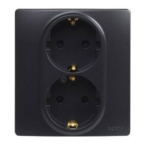 BASE ENCHUFE DOBLE 2P+T NE SER