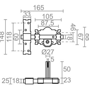 CERROJO GRIS LLI CRR06 10844