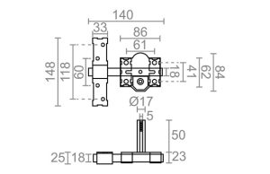 CERROJO NIQUEL CRR08 10849