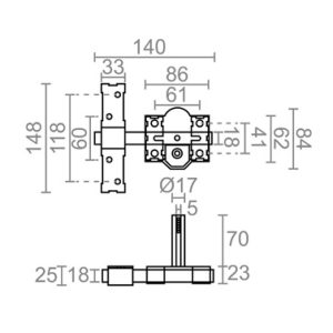 CERROJO NIQUEL CRR08 10850
