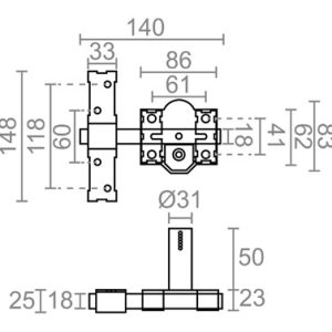 CERROJO NIQUEL CRR10 10860