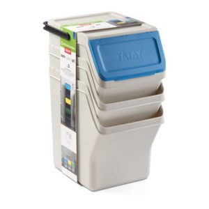 CUBO RECICLAJE MODULAR 3 UNIDA