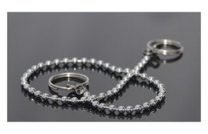 CADENA BAÑO BOLAS 2 ANILLAS 45