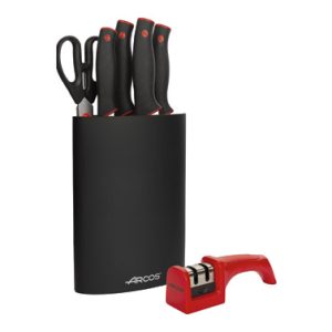 JUEGO 4 CUCHILLOS + TIJERA EN