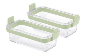 CESTAS RECT VIDRIO TRANSP SET