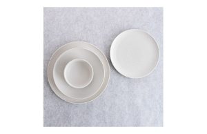 PLATO PORCELANA BLANCA FOSIL P