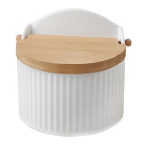 SALERO CERAMICA TAPA BAMBU GRA