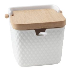 AZUC CERA TAPA BAMBU + CUCHARA