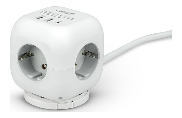 LADRON KUBO 3T+2 USBA+ USB-C 2