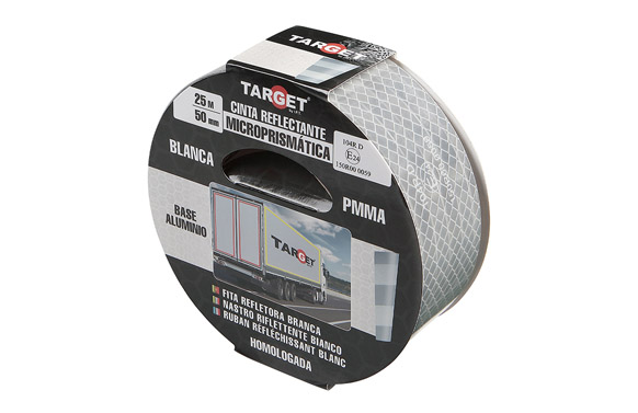 CINTA REFLECTANTE BLANCA CRB25