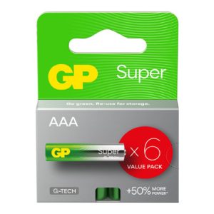 PILA ALCALINA SUPER LR3 AAA 6