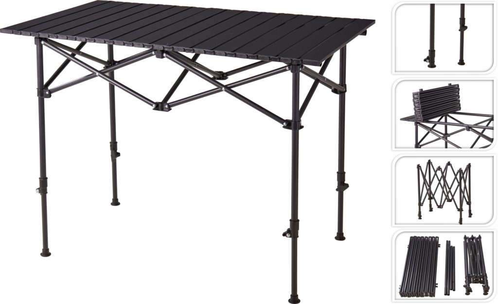 MESA CAMPING METALICA 95X55CM