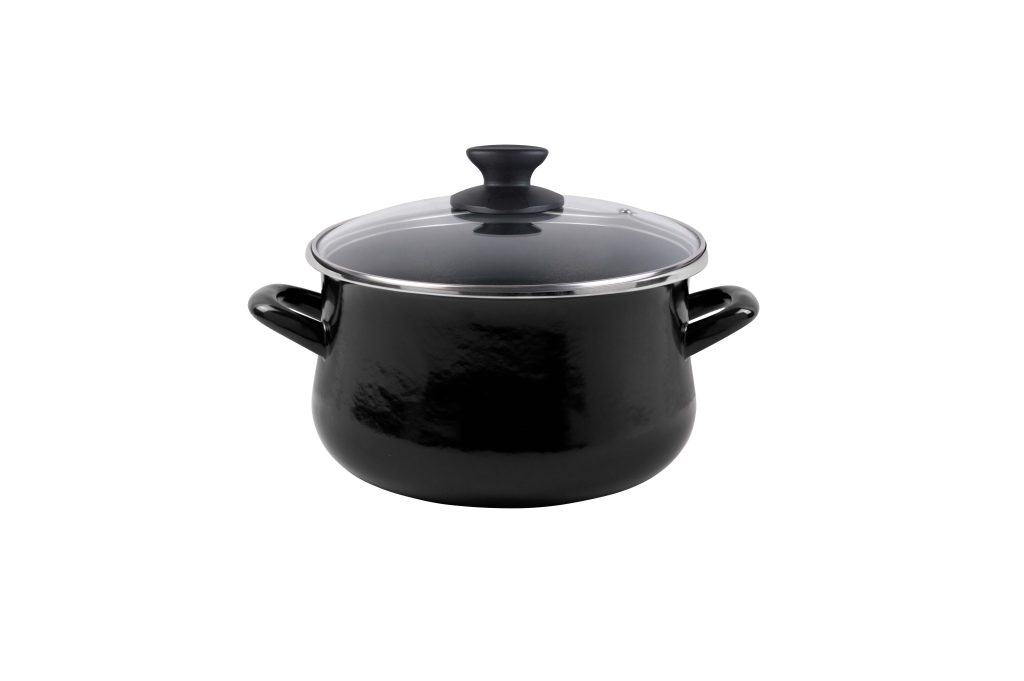 OLLA CON TAPA ACERO ESMALTADO