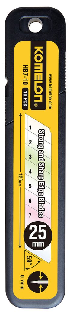 HOJAS CUTTER ESTUCHE 10 UDS 25