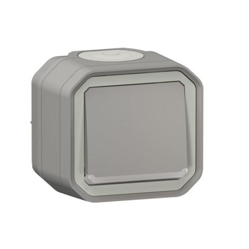PULSADOR LUMINOSO SUP GRIS IP5