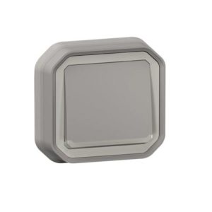 PULSADOR LUMINOSO EMP GRIS IP5