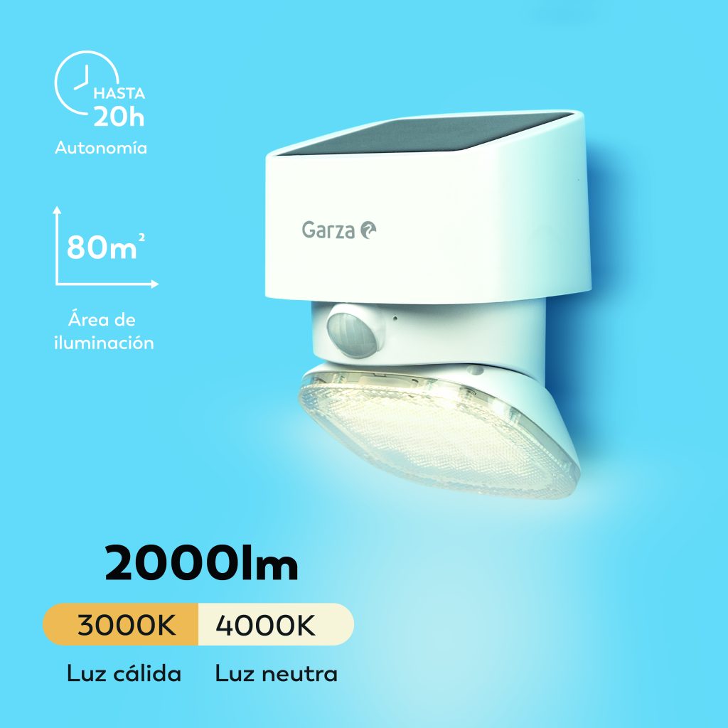 APLIQUE SOLAR ATLAS BL 2000LM