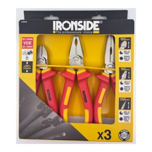 JUEGO DE ALICATES, VDE, 3 PIEZ