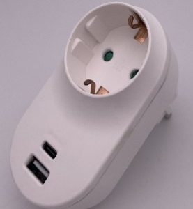 ADAPTADOR 1T+USBA+USBC BL