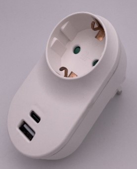 ADAPTADOR 1T+USBA+USBC BL