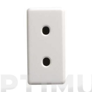 BASE ENCHUFE ESTRECHA 2P BLANC