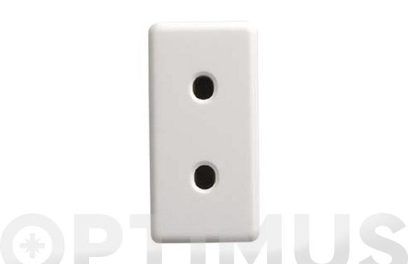 BASE ENCHUFE ESTRECHA 2P BLANC
