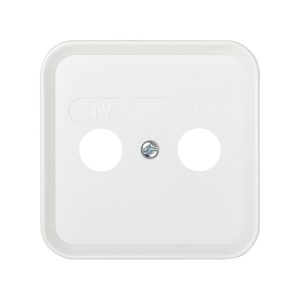 TAPA PARA TOMA R-TV BLANCO S31