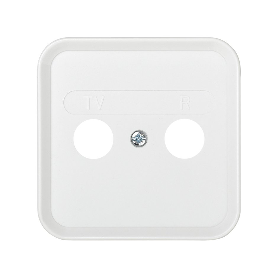 TAPA PARA TOMA R-TV BLANCO S31