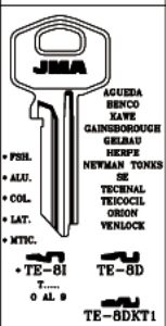 LLAVE ALUMINIO JMA TE-8I ROJO