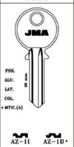 LLAVE ALUMINIO JMA AZ-1D AZUL