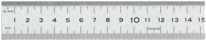 REGLA 0500X30X0,8MM INOX MATE