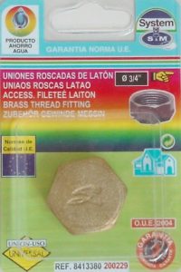 TAPON H 3/4" LAT 200229