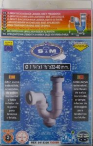 SIFON CURVO 1" 1/4X32MM