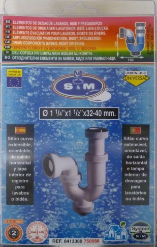 SIFON CURVO 1″ 1/4X32MM