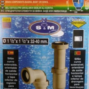 SIFON CURVO 1" 1/2X40MM