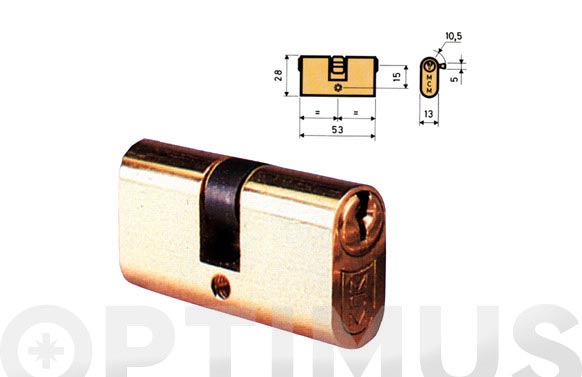CILINDRO OV 26,5X26,5 LAT