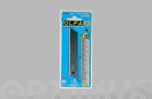 CUCHILLA CUTTER 18X100MM 6 PZ