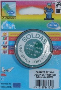 ESTAÑO PLATA 6% 100GR 861390