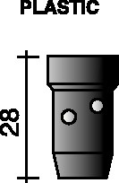 DIFUSOR GAS 28MM PARA QUEMADOR