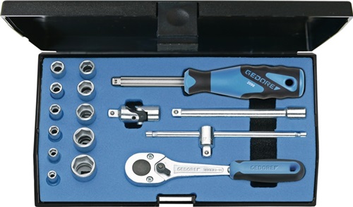 LLAVE VASO HEXAG. 1/4 4-13MM+A